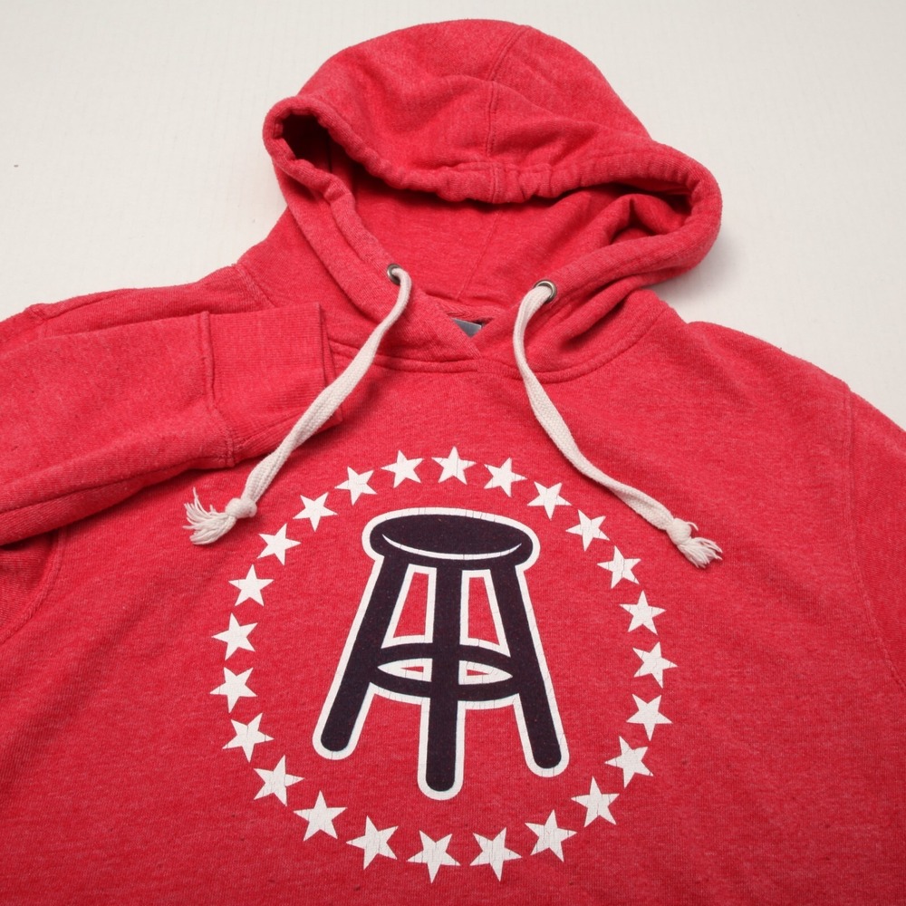 Barstool Sports Hoodie Mens Large Pink J America Pocket *